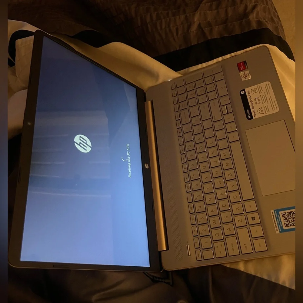 Selling 15 inch HP laptop only used about 4 times and wiped clean like new.